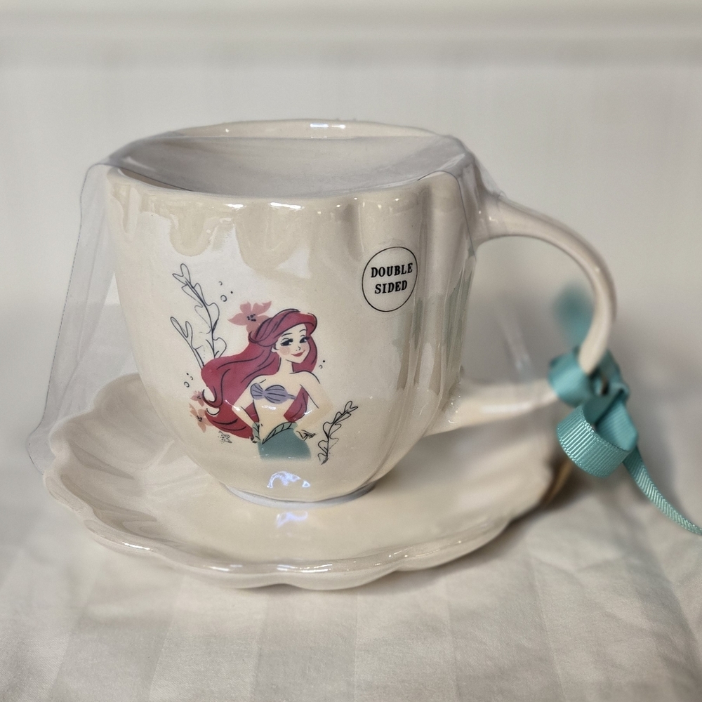 NWT Rae Dunn Disney The Little Mermaid/Ariel Tea Cup